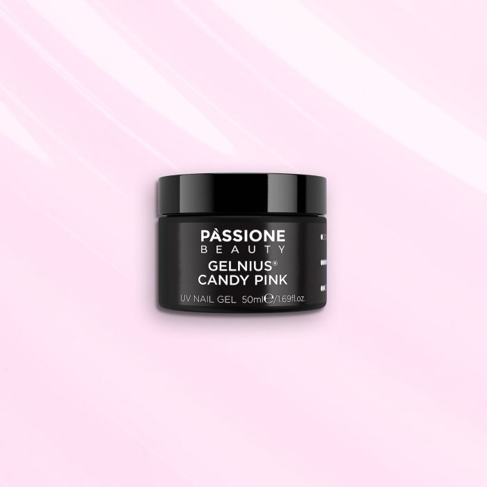 GELNIUS® Candy Pink 50 ml - Gel constructor 2 en 1 de baja viscosidad rosa frío cubriente - detalle 1
