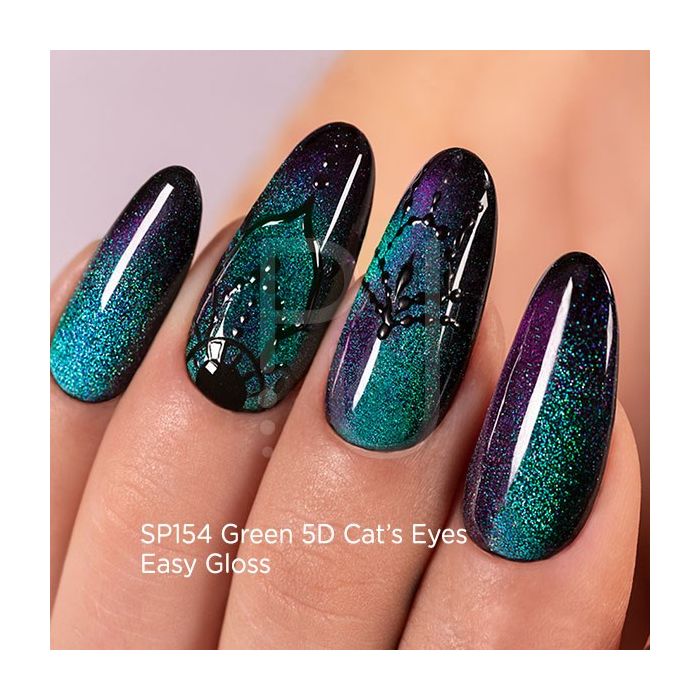 Esmalte Semipermanente EP154 Green 5D Cat's Eyes detalle