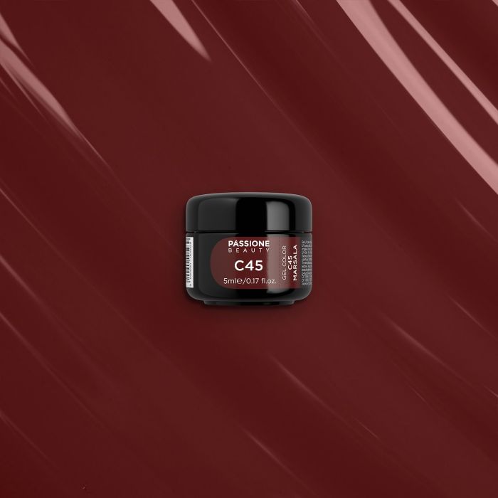 Gel Couleur C45 Marsala - Gel couleur nuances rouge-marron - détail 1