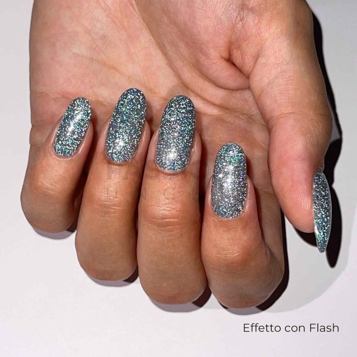 Gel Nail Polish SP278 Light Blue Disco detail