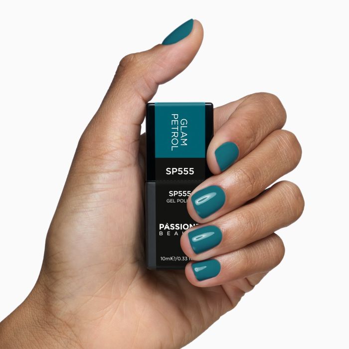Gel Nail Polish SP555 Glam Petrol detail