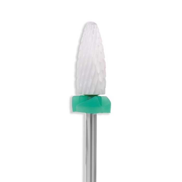 Ceramic White Flame Nail Drill Bit detail