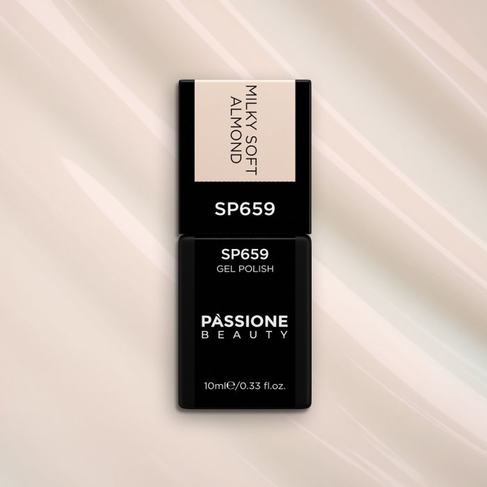Gel Nail Polish SP659 Milky Soft Almond - Milky Almond Nude Gel Polish - detail 1