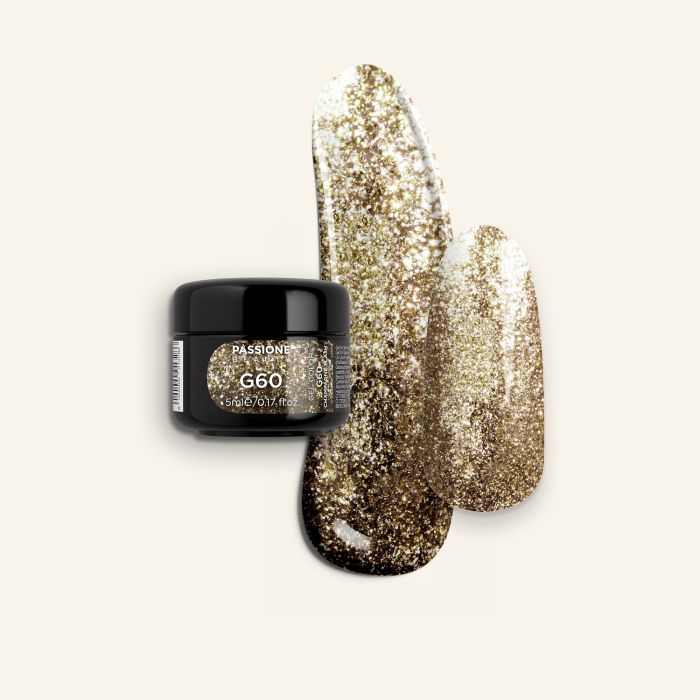 Gel Glitter G60 Champagne Flash