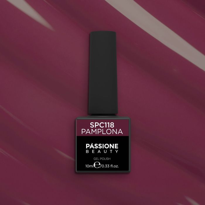 Gel Nail Polish GPC118 Pamplona  - GPC118 Pamplona gel polish, Maroon with a hint of Purple Plum - detail 1