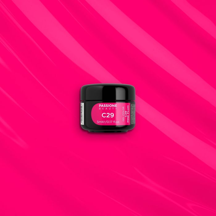 Gel Color C29 Pink Fluo - Gel colorato rosa fluo - dettaglio 2