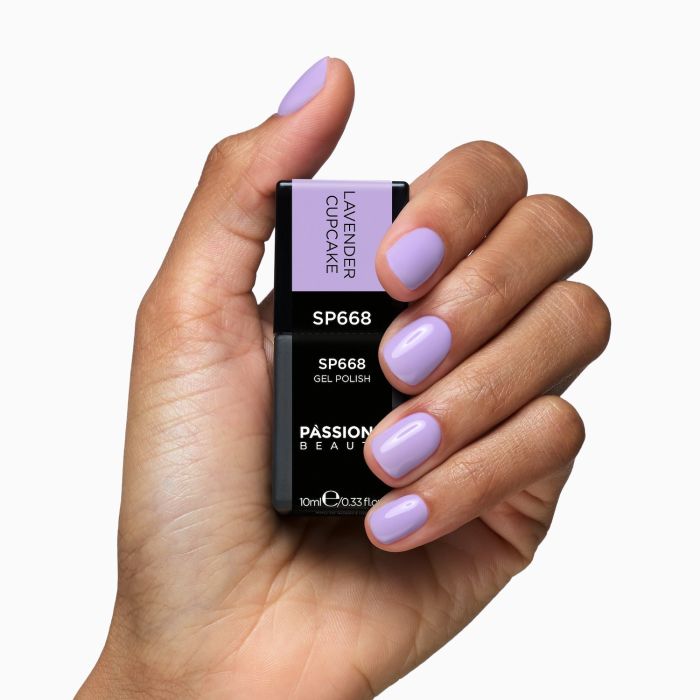 Gel Nail Polish SP668 Lavender Cupcake detail