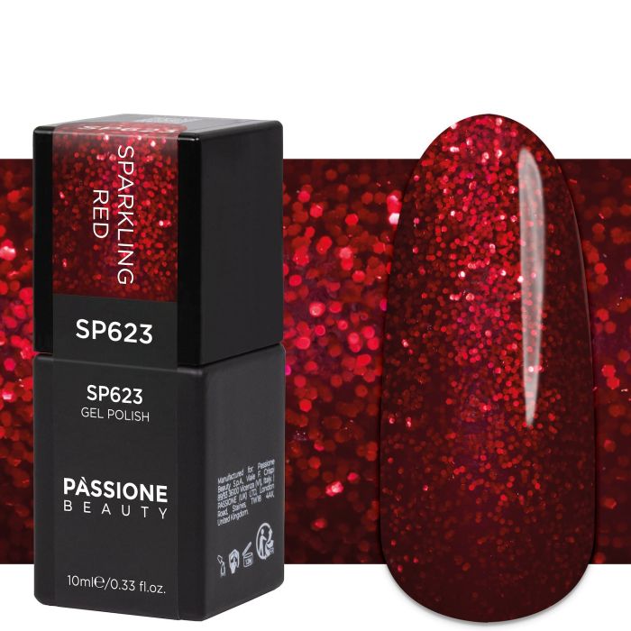 Esmalte semipermanente SP623 Sparkling Red