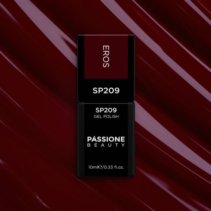Esmalte Semipermanente SP209 Eros - Esmalte semipermanente color Borgoña oscuro - detalle 1