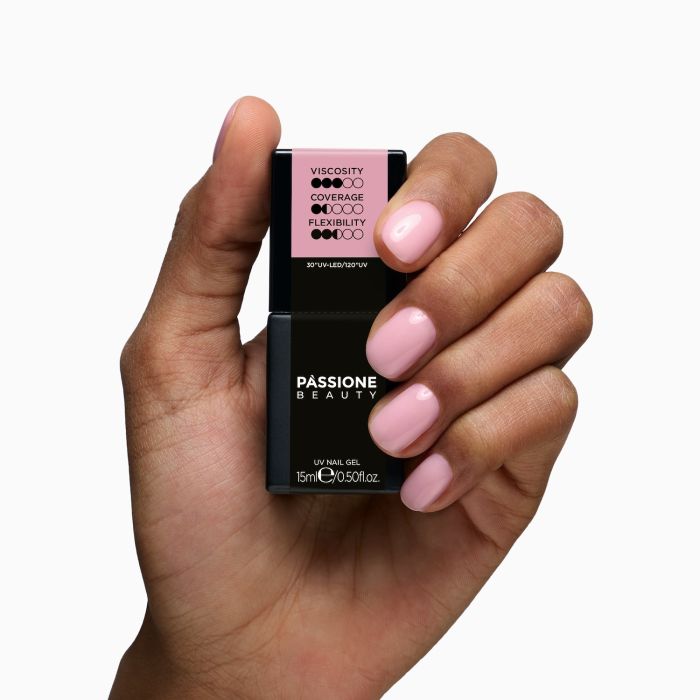 HD Fiber Base Rose 15 ml - Base Semi-permanente Rose poudré - détail 2