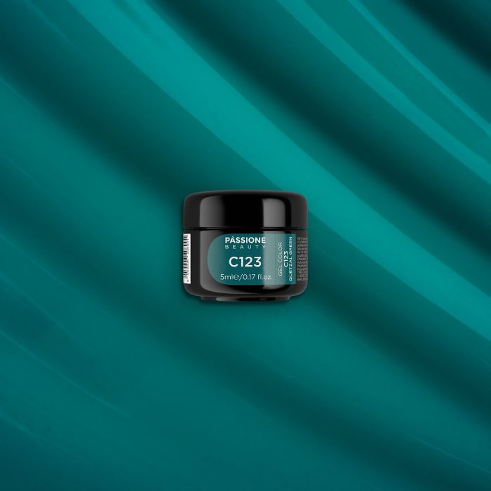 Gel Color C123 Quetzal Green - Gel color rosa pastel - detalle 1