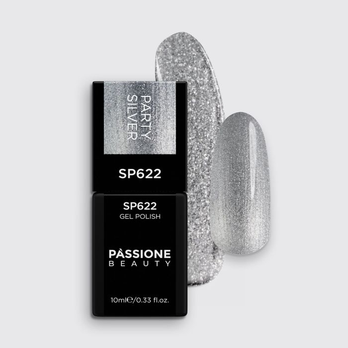Gel Nail Polish SP622 Party Silver