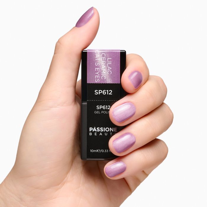 Esmalte semipermanente SP612 Lilac Ceramic Cat’s Eyes detalle