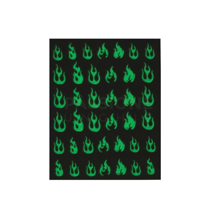 Flame - Glow Nail Stickers detalle
