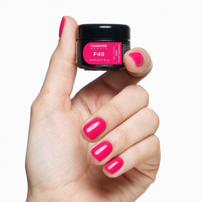 Gel color F49 Fluo Passion dettaglio