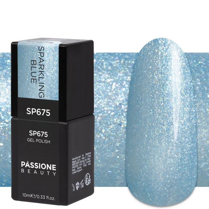 Esmalte semipermanente SP675 Sparkling Blue
