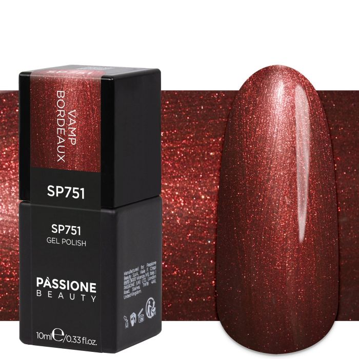 Esmalte semipermanente  SP751 Vamp Bordeaux