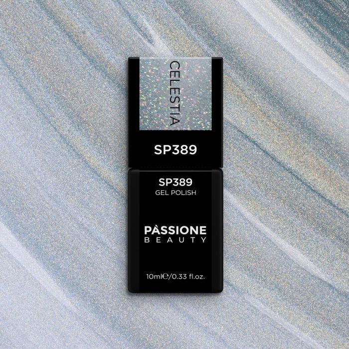 Gel Nail Polish SP389 Celestia - Light Blue Gel Polish with Cat Eye Effect - detail 2