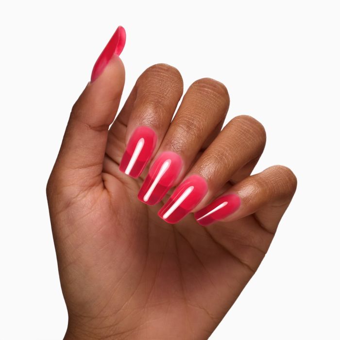 Glass Red 15 ml - Gel de construction auto-égalisant rouge transparent - détail 2