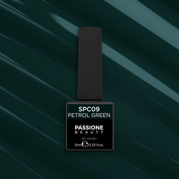 Vernis semi-permanent VSC09 Petrol Green - Vernis semi-permanent entre le vert foncé et le bleu - détail 1