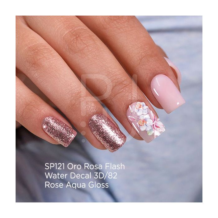Vernis semi-permanent VS121 Rose Gold Flash détail