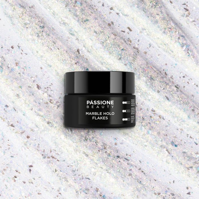 Gel de construction Marble Holo Flakes - 15 ml - Gel constructeur pailleté pour les recouvrements et les reconstructions - détail 2