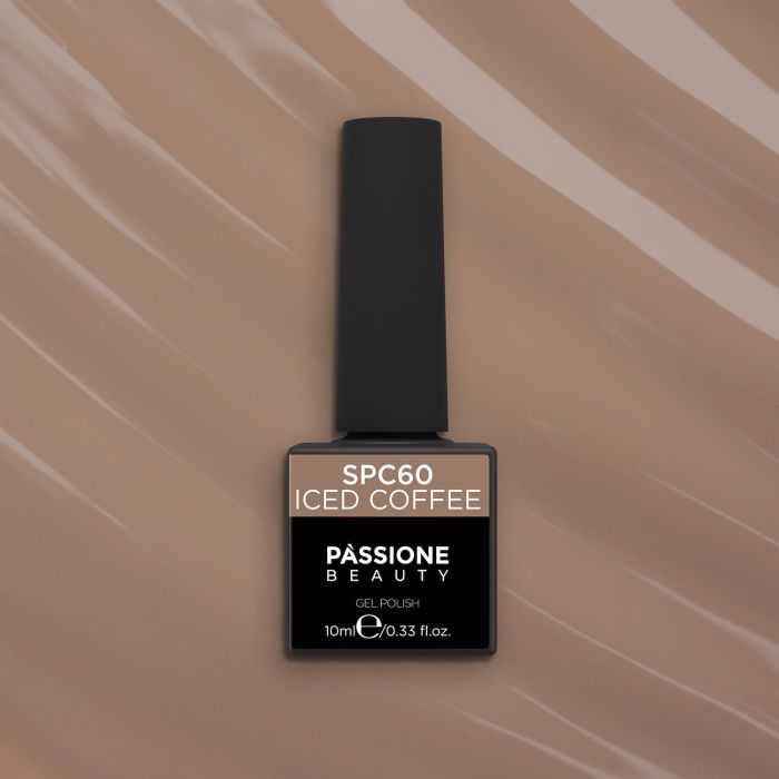 Gel Nail Polish GPC60 Iced Coffee  - GPC60 Iced Coffee gel polish, soft brown - detail 1