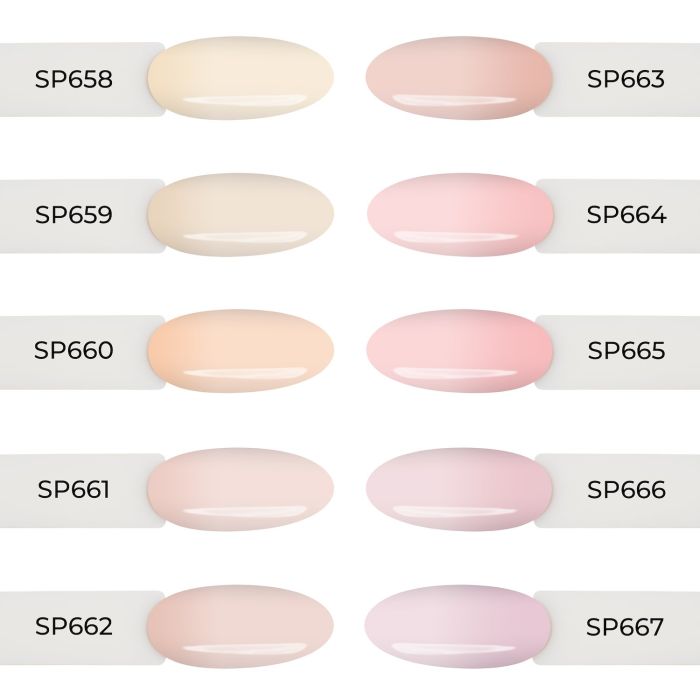 KIT vernis semi-permanents Milky Soft détail