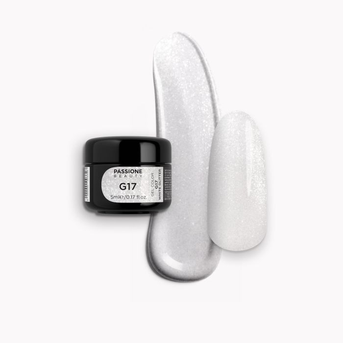 Gel Glitter G17 White Glitter