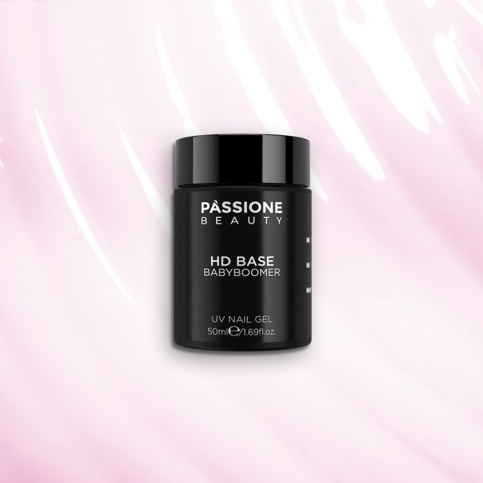 HD Base Babyboomer 50 ml - Base Rubber Semipermanente Rosa claro lechoso 50 ml - detalle 3