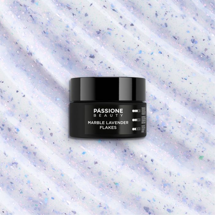Gel constructor Marble Lavender Flakes - 15ml - Gel constructor con purpurina para coberturas y reconstrucciones - detalle 2