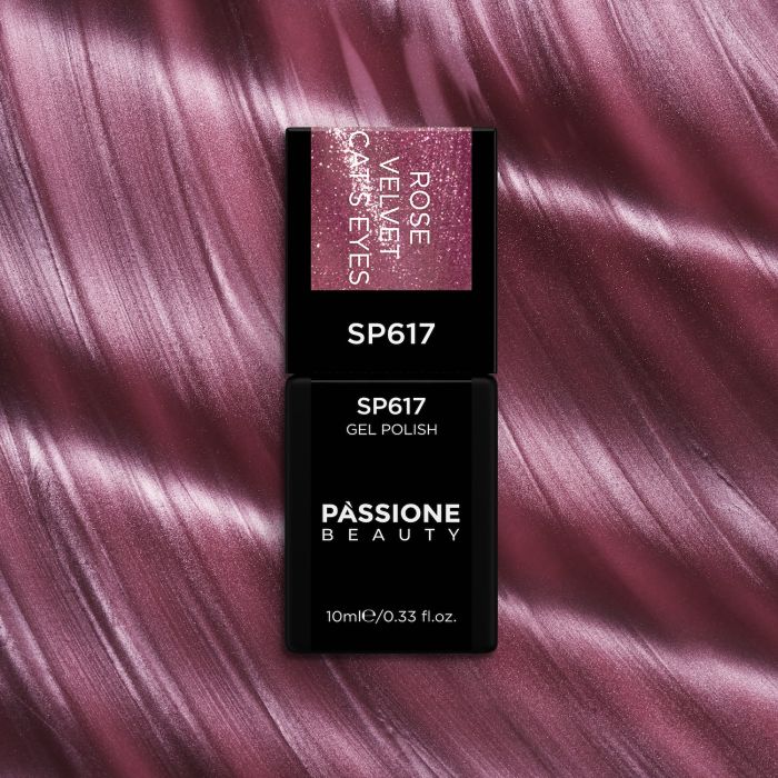 Gel Nail Polish SP617 Rose Velvet Cat Eye - Mauve Gel Polish with Cat Eye Effect - detail 2