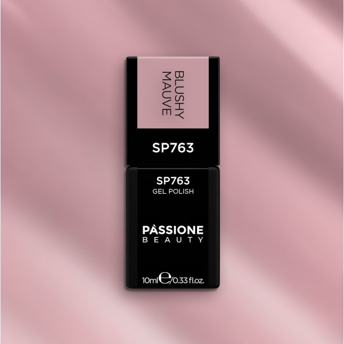 Esmalte semipermanente SP763 Blushy Mauve - Semipermanente rosa malva neutro - detalle 1