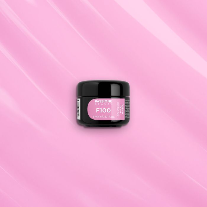 Gel couleur F100 M'Ama - Gel couleur auto-scellant rose froid - détail 2