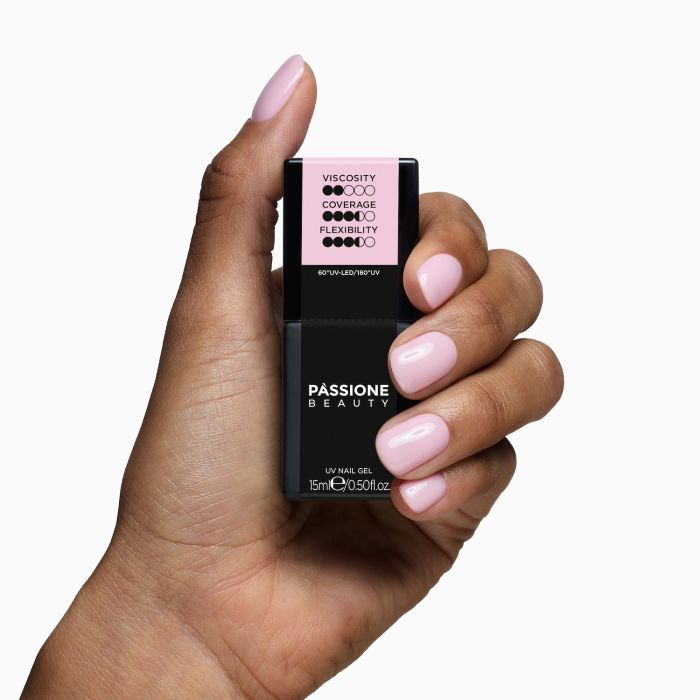 HD Base Bloomrose 15 ml - Base Rubber Semipermanente Rosa claro - detalle 1