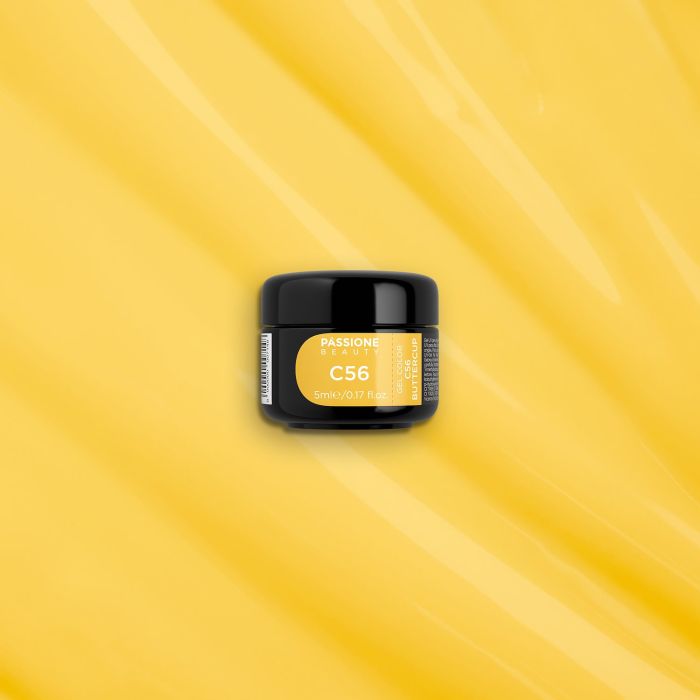 Gel Couleur C56 Buttercup - Gel couleur jaune intense - détail 1