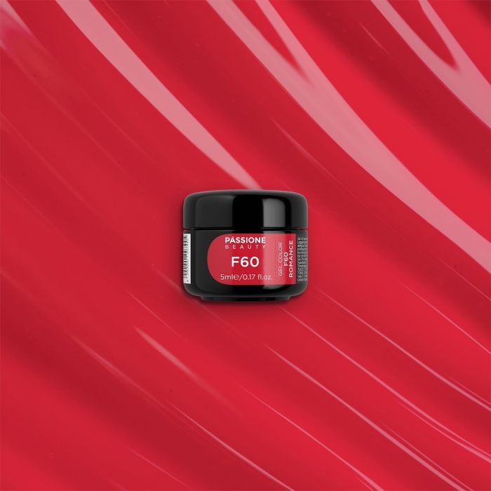 Gel colour F60 Romance - Vivid redSelf-sealing UV Gel Colour - detail 2