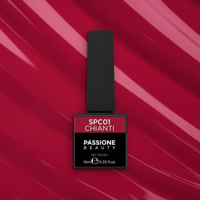 Gel Nail Polish GPC01 Chianti  - GPC01 Chianti gel polish, Cherry Red - detail 1