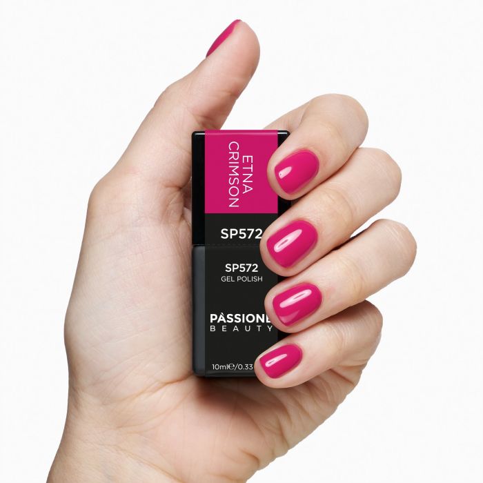 Gel Nail Polish SP572 Etna Crimson detail