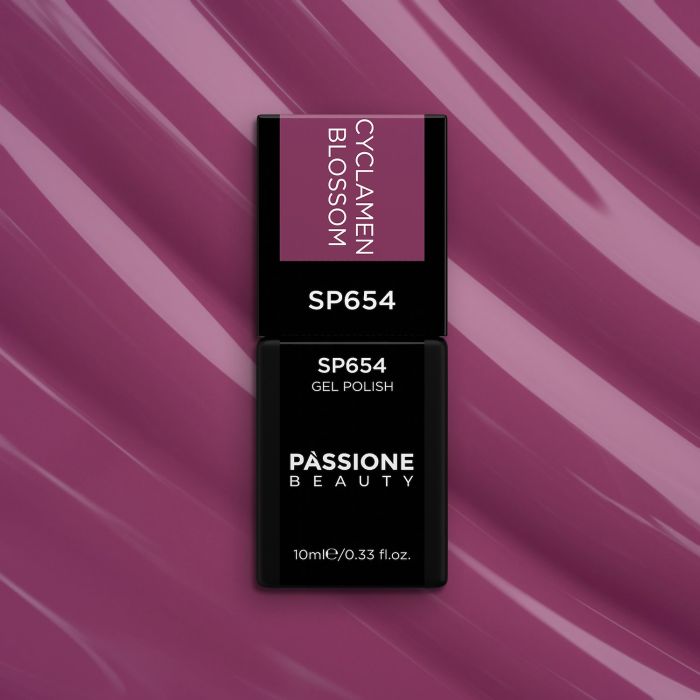 Gel Nail Polish SP654 Cyclamen Blossom - Cyclamen Blossom Violet Gel Polish - detail 1
