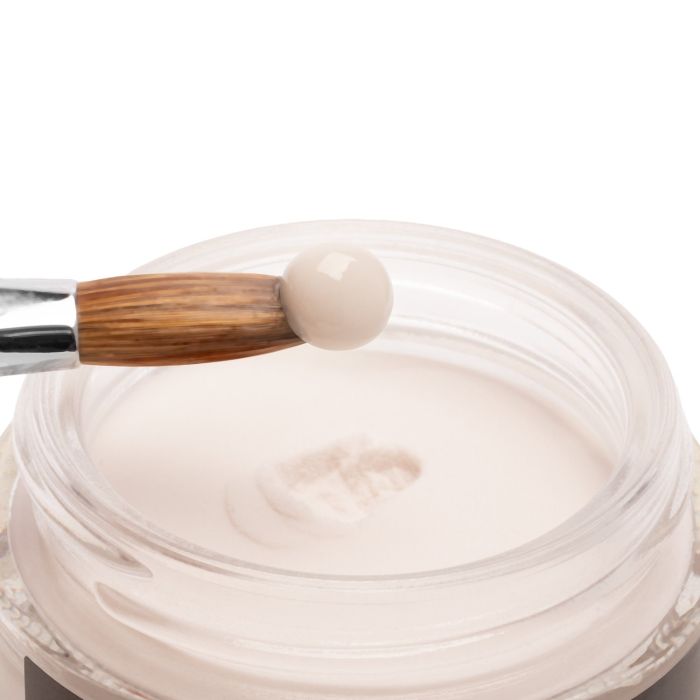 Polvo acrílico Soft White detalle