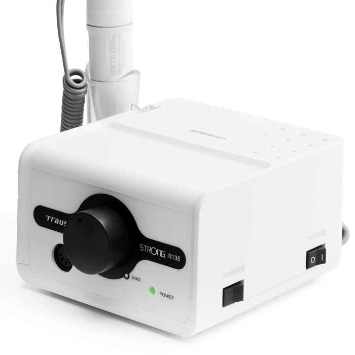 Torno Saeshin Strong B135 con mango 120II blanco detalle