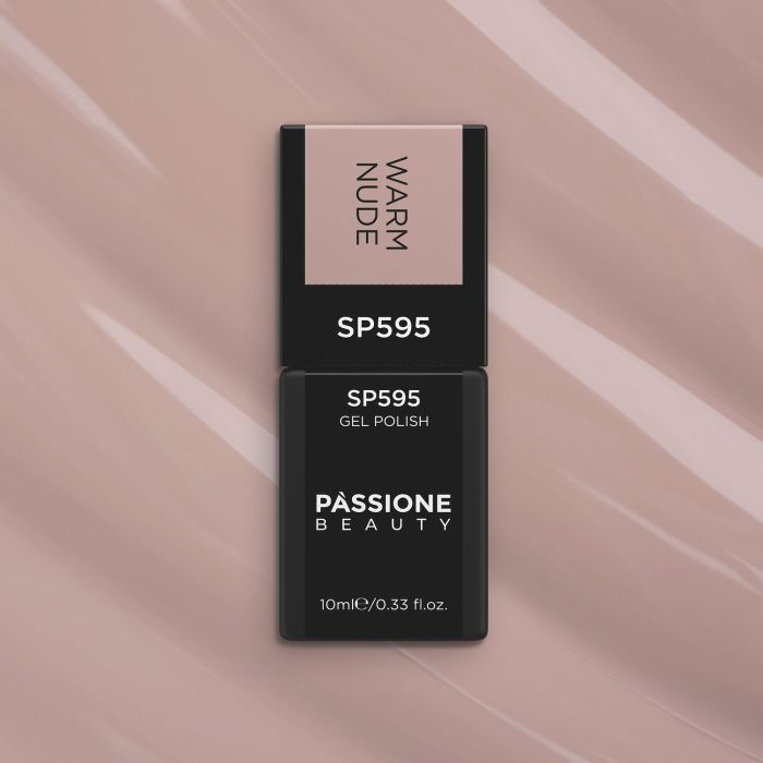 Gel Nail Polish SP595 Warm Nude - Warm Pink Beige Gel Polish - detail 1