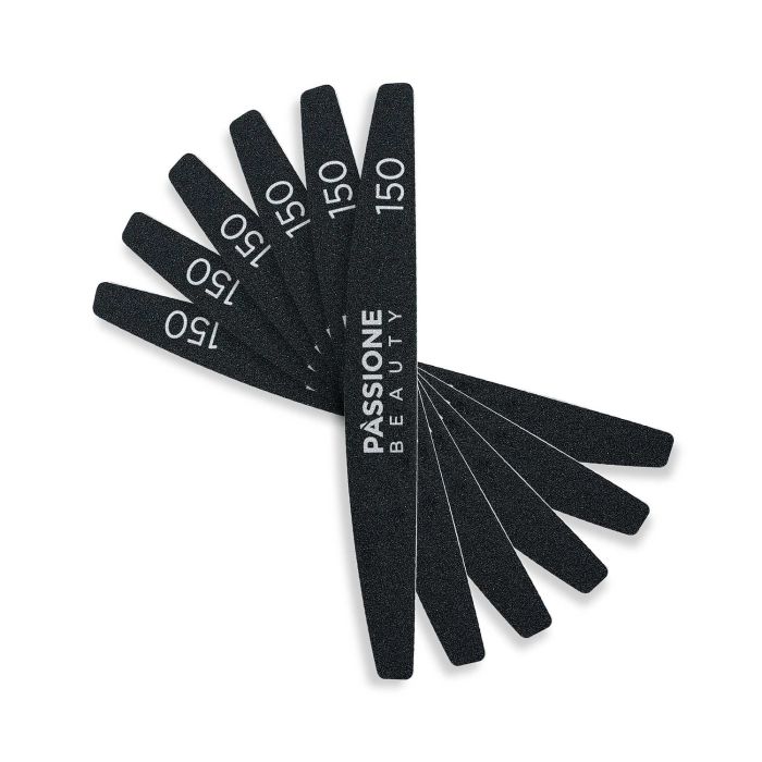 Black Nail File Disposable Stripes 150 50 pcs