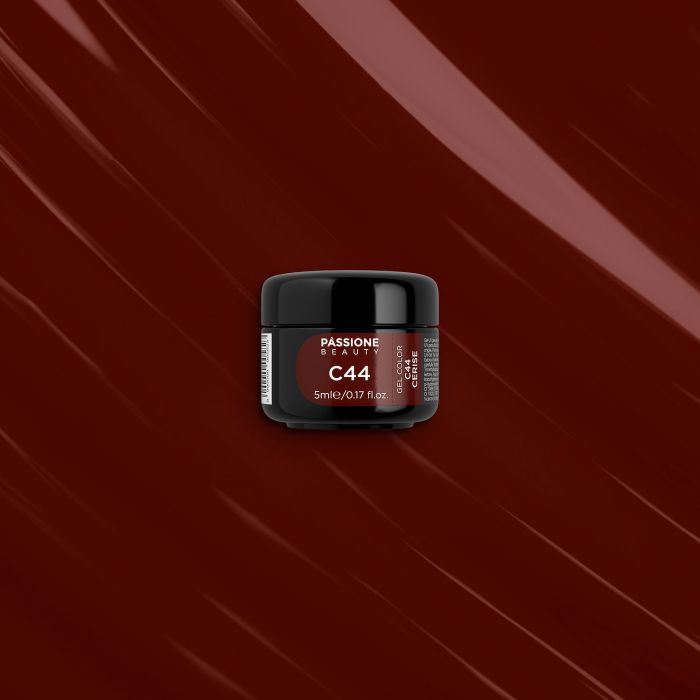 Gel Color C44 Cerise - Gel color rojo cereza-bordeos - detalle 1