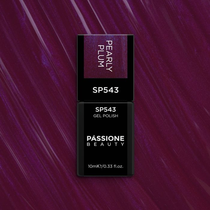 Vernis semi-permanent SP543 Pearly Plum - Vernis semi-permanent prune nacré de hauteopacité - détail 1