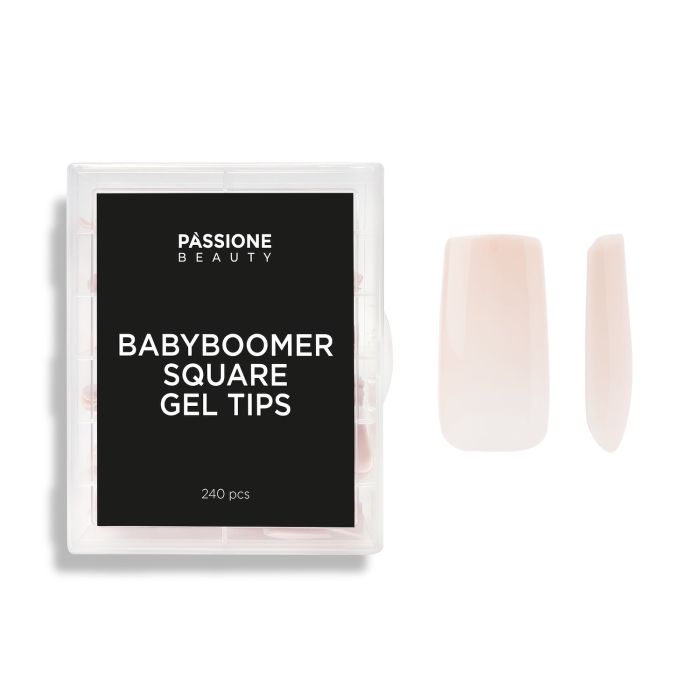 Gel Tip Quadrata Babyboomer - 240 pz