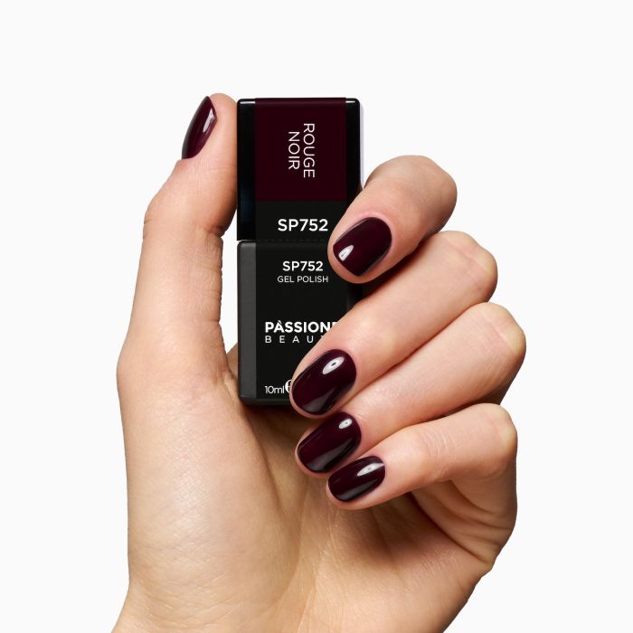 Esmalte semipermanente SP752 Rouge Noir - Semipermanente rojo negro - detalle 1
