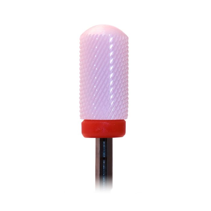Ceramic Nail Drill Bit Smooth Pink detail