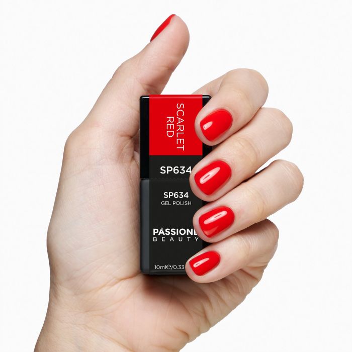 Gel Nail Polish SP634 Scarlet Red detail